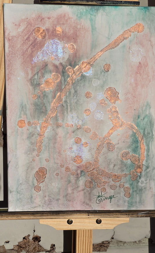 "Ethereal Copper" Abstract Original Painting