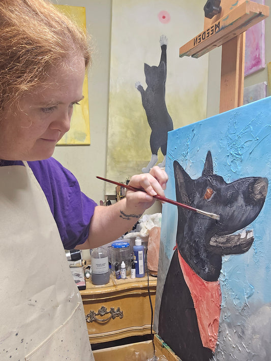 Custom Personalized Pet Portraits | Hand-Painted Pet Art by Artist Ginger Reynolds