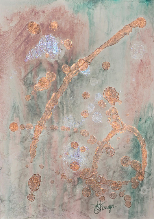 "Ethereal Copper" Abstract Original Painting